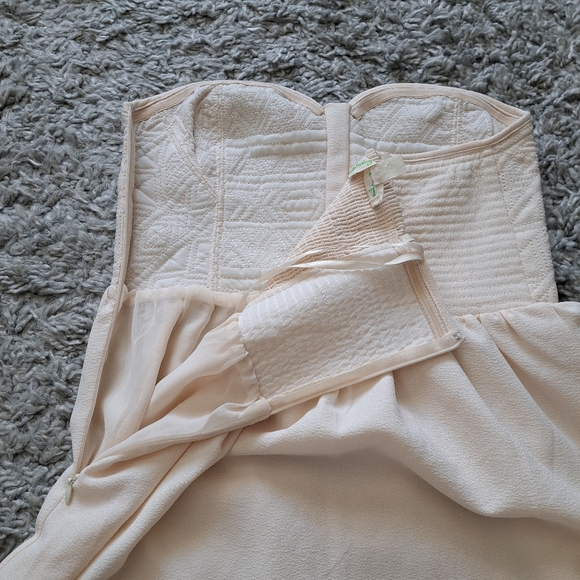 Staring at stars | pastel cute cream strapless womens dress barbiecore - Picture 11 of 14